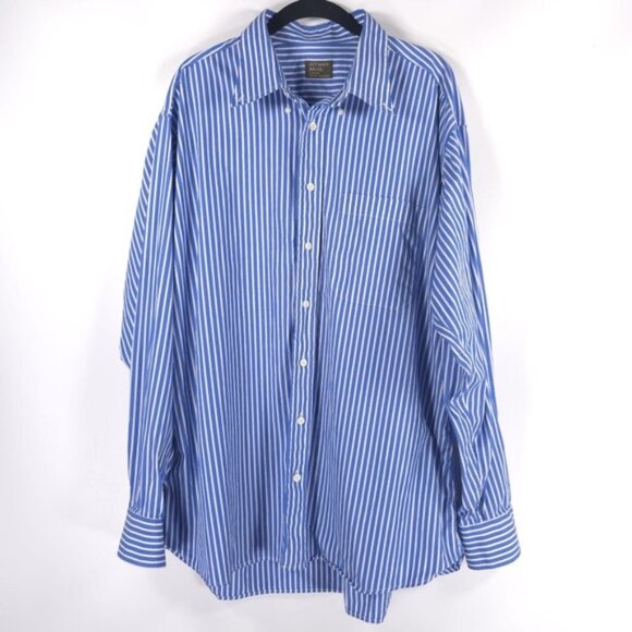 GITMAN‎ BROS. MASTER SHIRT MAKERS USA🇺🇸MADE Button Down Striped Long Sleeve XL - Picture 1 of 11